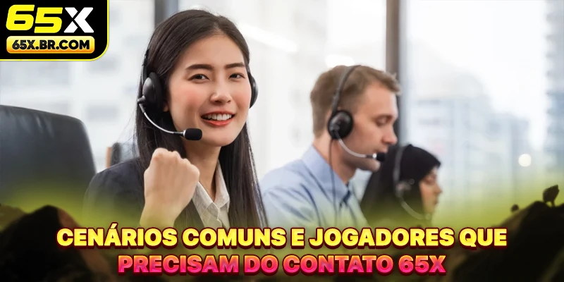 Cenários comuns e jogadores que precisam do Contato 65X